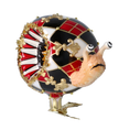Cargar imagen en el visor de la galería, Gilded Harlequin Snail Premium christmas glass ornament 2025-213