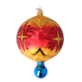 Load image into Gallery viewer, Sunburst Jewel – Handcrafted Reflector Glass Christmas Ornament free blowing