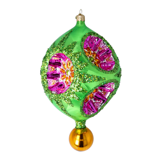 PRE-ORDER Aurora Bloom Handcrafted Glass Christmas Collection: Celestial Jewel Ornaments