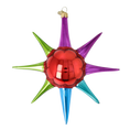 Load image into Gallery viewer, Ruby Prism Sunburst. Christmas ornament free blowing PRE-ORDER 2026-069