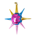 Load image into Gallery viewer, Pink Aurora Sunburst Christmas ornament free blowing PRE-ORDER 2026-070