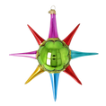 Load image into Gallery viewer, Emerald Glow Sunburst Glass Christmas ornament free blowing PRE-ORDER 2026-071