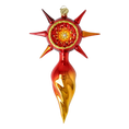 Load image into Gallery viewer, Crimson Solar Star Glass Christmas ornament free blowing PRE-ORDER 2026-074