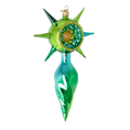 Load image into Gallery viewer, Golden Dawn Star Glass Christmas ornament free blowing PRE-ORDER 2026-079