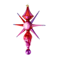 Bild in die Galerieansicht laden, Rose Crystal Star Glass Christmas ornament free blowing PRE-ORDER 2026-087