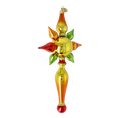 Load image into Gallery viewer, Golden Hearth Star Glass Christmas ornament free blowing PRE-ORDER 2026-096