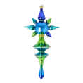 Load image into Gallery viewer, Ocean Aurora Star Glass Christmas ornament free blowing PRE-ORDER 2026-099
