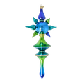 Load image into Gallery viewer, Ocean Aurora Star Glass Christmas ornament free blowing PRE-ORDER 2026-099