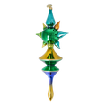 Load image into Gallery viewer, Emerald Spectrum Star Glass Christmas ornament free blowing PRE-ORDER 2026-101