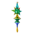 Load image into Gallery viewer, Emerald Spectrum Star Glass Christmas ornament free blowing PRE-ORDER 2026-101