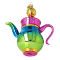 Load image into Gallery viewer, Rainbow Brew Pot Free Blowing Glass Ornament 2026-109