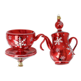 Load image into Gallery viewer, Eloria Cup Free Blowing Glass Teacup Ornament 2026-114