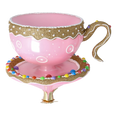 Load image into Gallery viewer, Sweet Sprinkle Cup Free Blowing Glass Teacup Ornament 2026-128