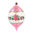 Load image into Gallery viewer, Personalized Winter Holly Drop in Blush | Hand-Painted Glass Ornament | Blubom 2027-035