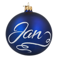 Load image into Gallery viewer, Name Bomb. Handmade Glass Christmas ornament.