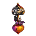 Load image into Gallery viewer, Midnight Bat Carousel Halloween Spider Carousel Handmade Glass Christmas ornament
