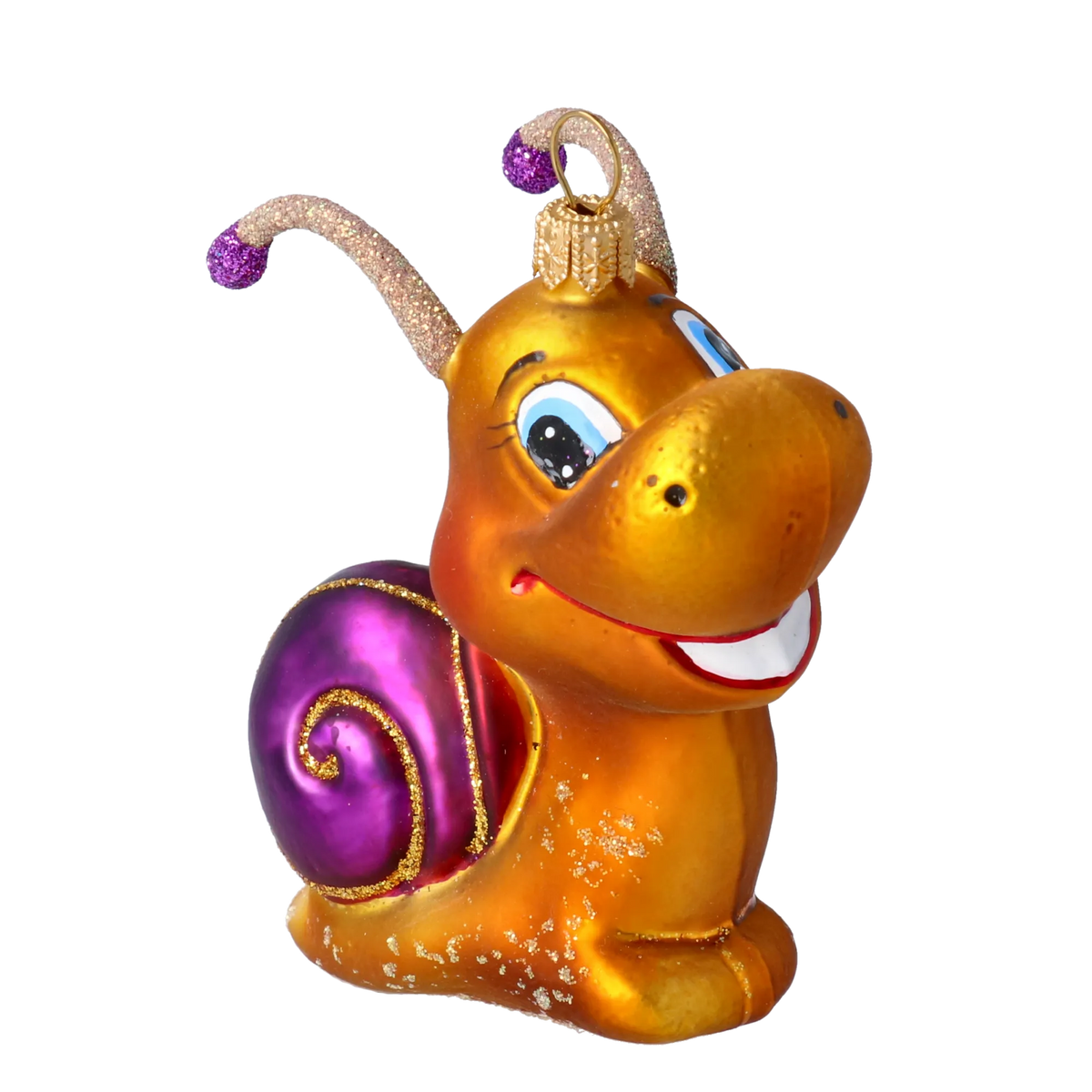 Mirthful Wayfarer | Hand-Painted Glass Ornament | Blubom 2020-002