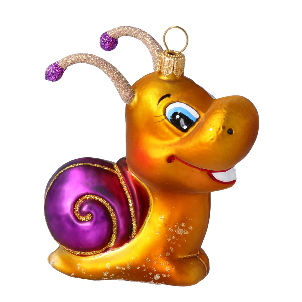 Mirthful Wayfarer | Hand-Painted Glass Ornament | Blubom 2020-002