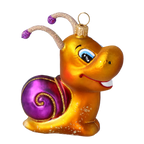 Mirthful Wayfarer | Hand-Painted Glass Ornament | Blubom 2020-002