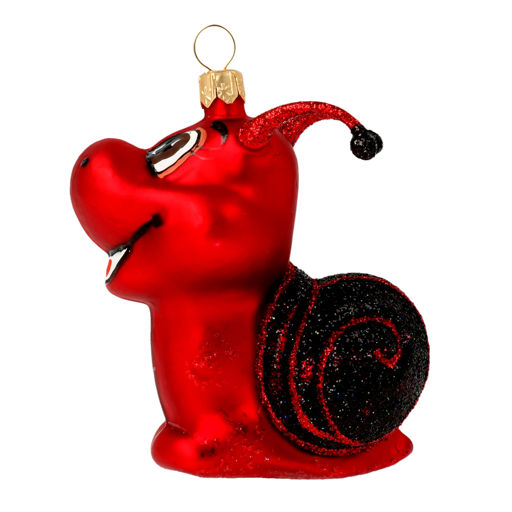 Jovial Wayfarer | Hand-Painted Glass Ornament | Blubom 2020-003