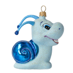 Gentle Cobalt Voyager | Hand-Painted Glass Ornament | Blubom 2020-007