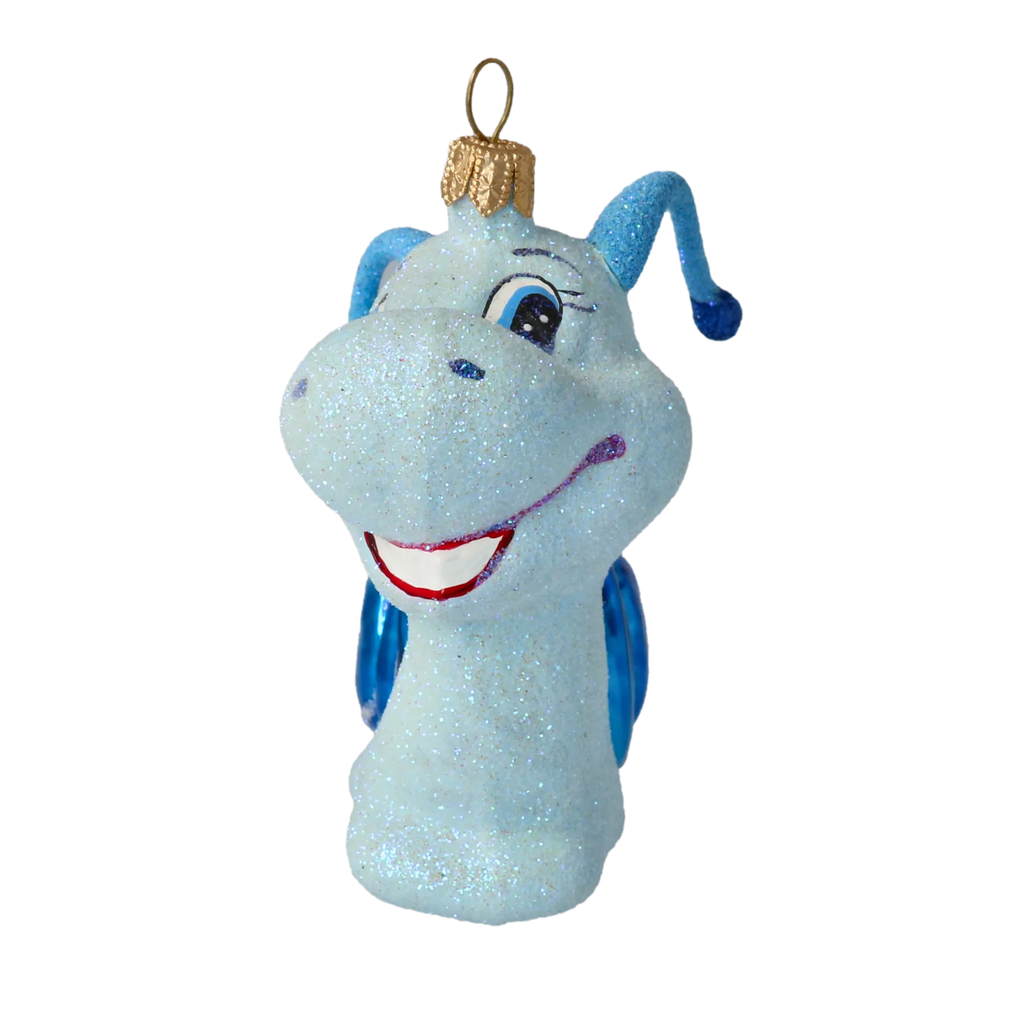 Gentle Cobalt Voyager | Hand-Painted Glass Ornament | Blubom 2020-007