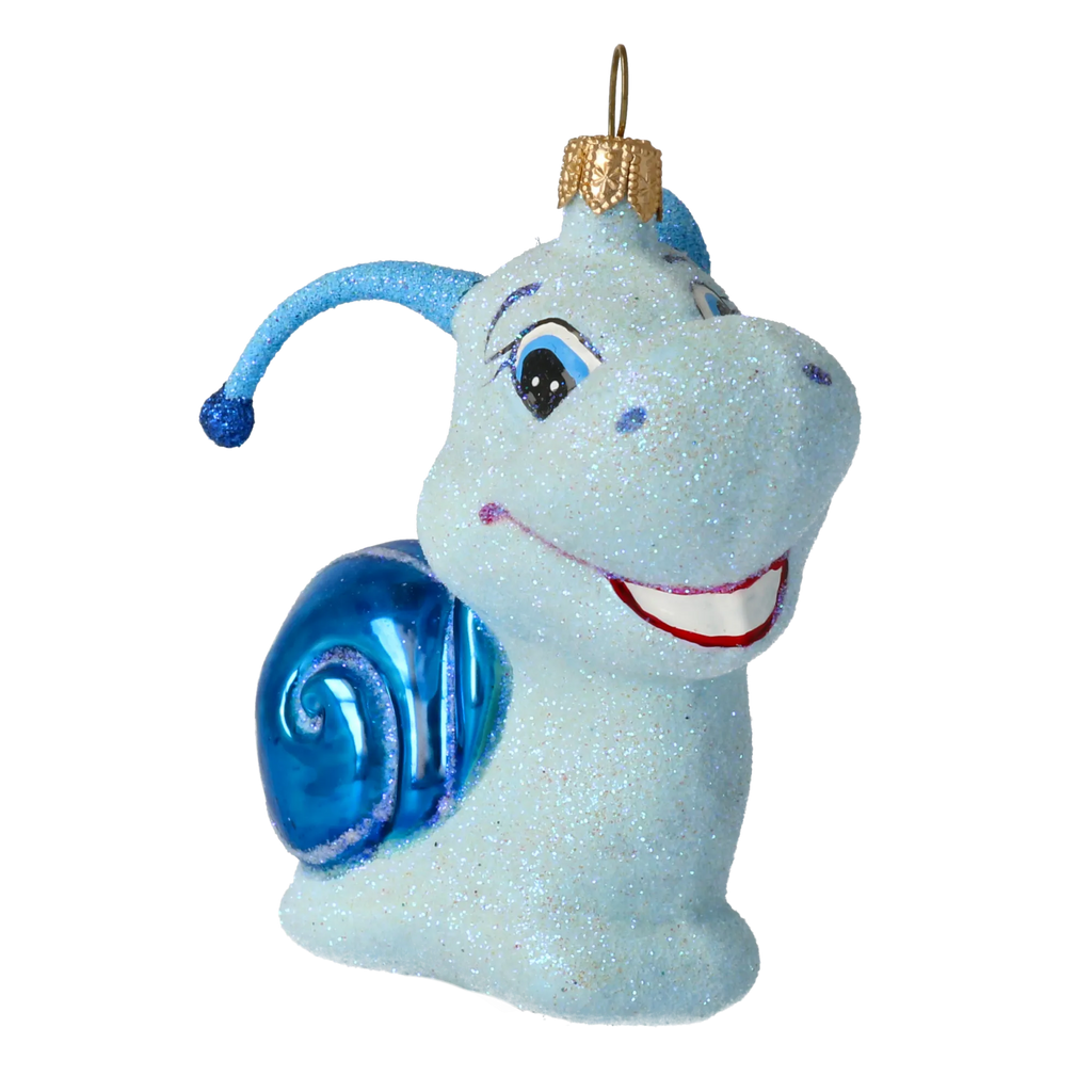 Gentle Cobalt Voyager | Hand-Painted Glass Ornament | Blubom 2020-007