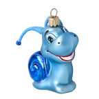 Gentle Cobalt Voyager | Hand-Painted Glass Ornament | Blubom 2020-007
