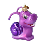 Jovial Amethyst Wanderer | Hand-Painted Glass Ornament | Blubom 2020-008