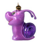 Jovial Amethyst Wanderer | Hand-Painted Glass Ornament | Blubom 2020-008