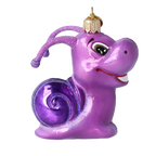 Jovial Amethyst Wanderer | Hand-Painted Glass Ornament | Blubom 2020-008