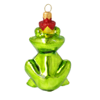 Verdant Sovereign | Hand-Painted Glass Ornament | Blubom 2020-010