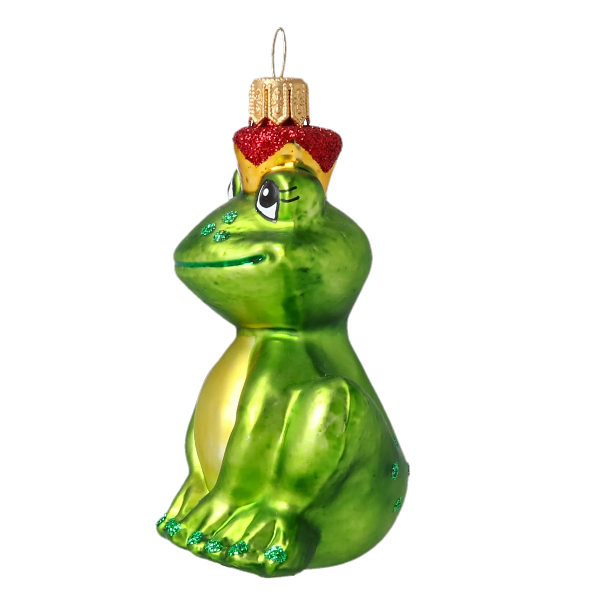 Emerald Frog Prince Premium christmas glass ornament 2020-016
