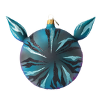 Indigo Riddle | Hand-Painted Glass Ornament | Blubom 2020-017