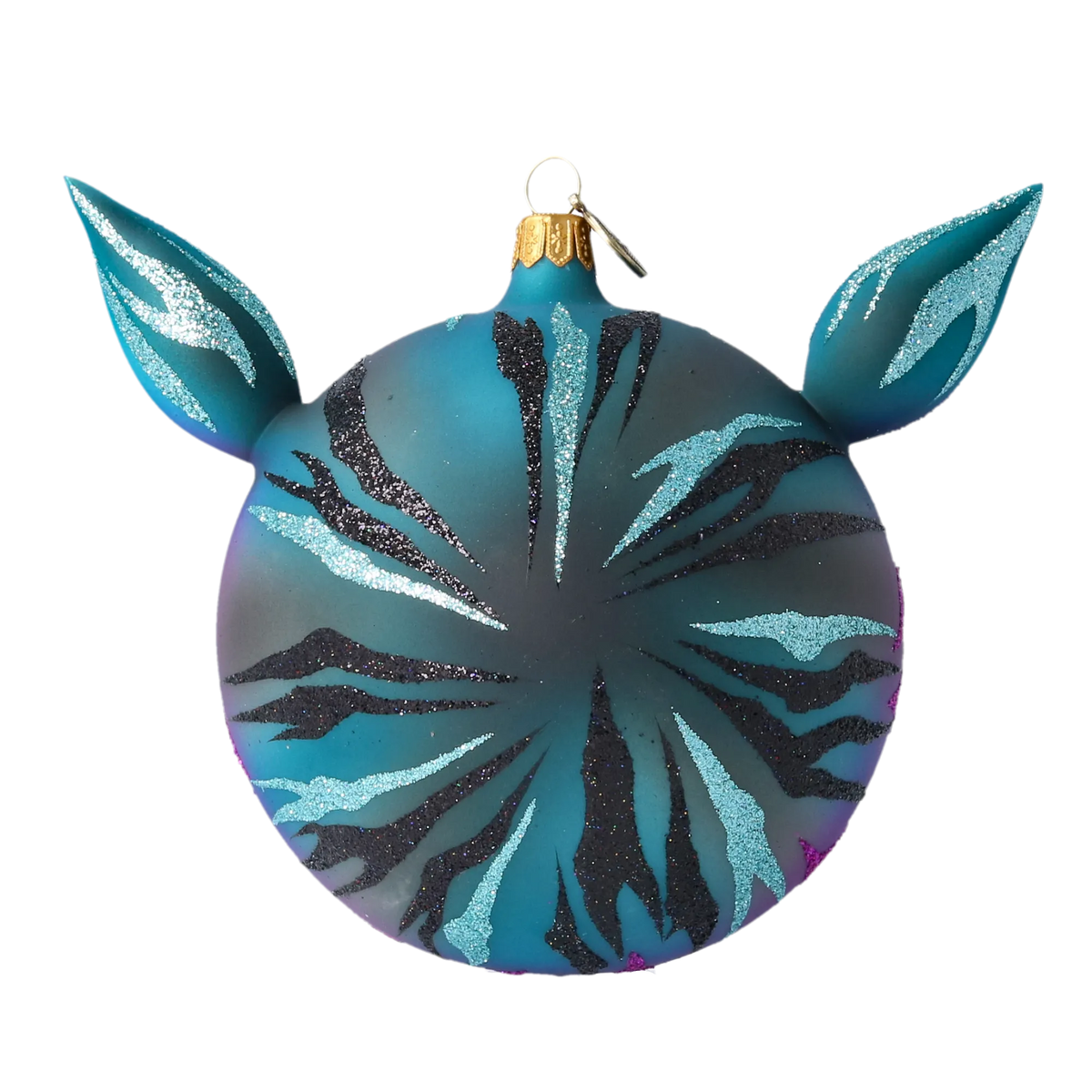 Indigo Riddle | Hand-Painted Glass Ornament | Blubom 2020-017