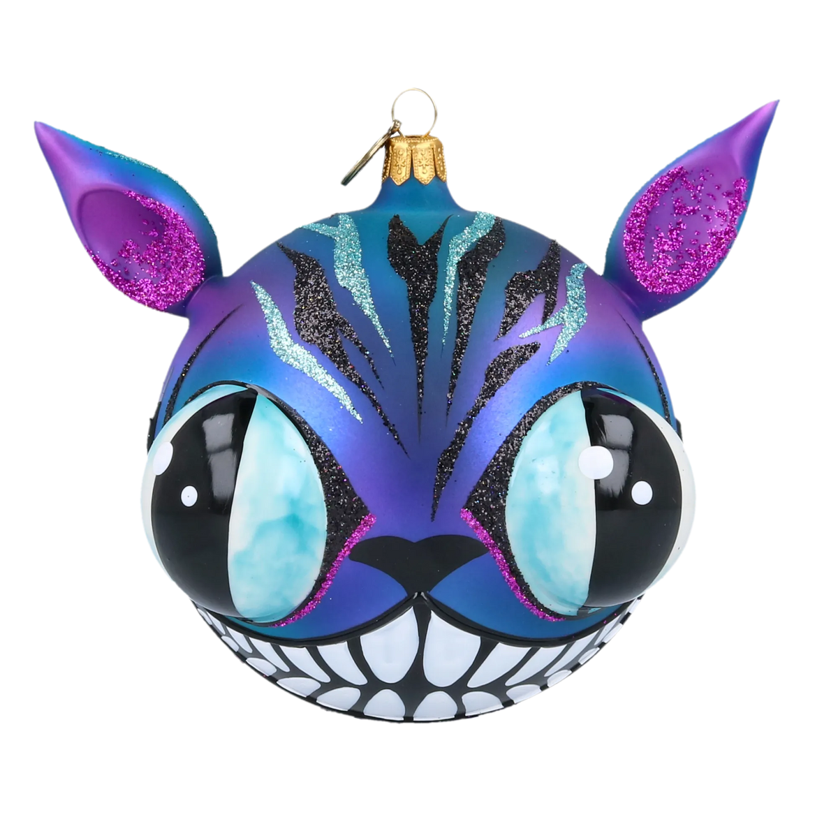 Indigo Riddle | Hand-Painted Glass Ornament | Blubom 2020-017