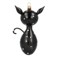 Load image into Gallery viewer, Cat and Mouse. Handmade Glass Christmas ornament. 2020-018
