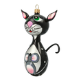 Load image into Gallery viewer, Christmas Ornament - Black Cat with Mouse.
