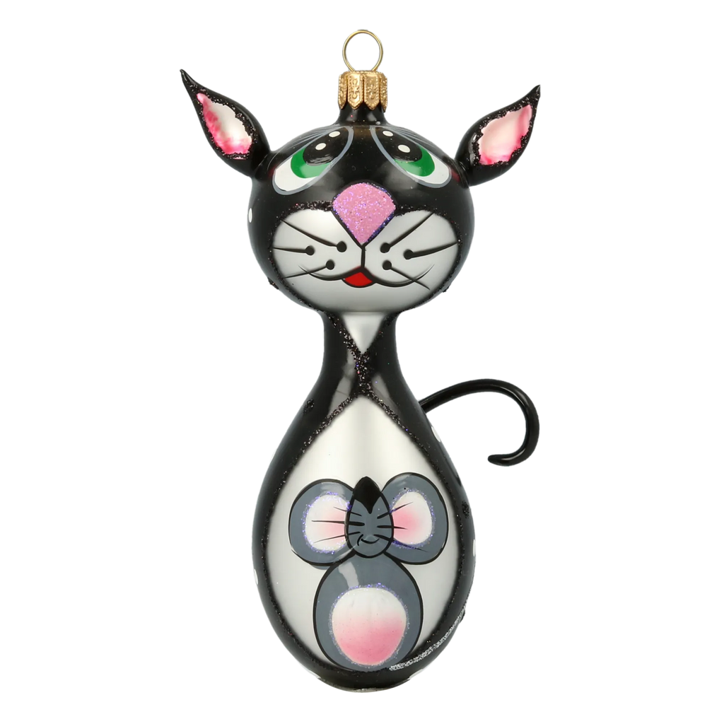 Midnight Secret Keeper | Hand-Painted Glass Ornament | Blubom 2020-019