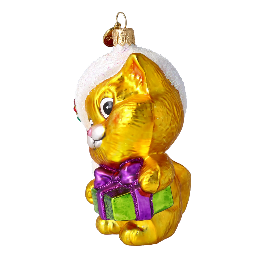 Earnest Gilded Guest | Hand-Painted Glass Ornament | Blubom 2020-023