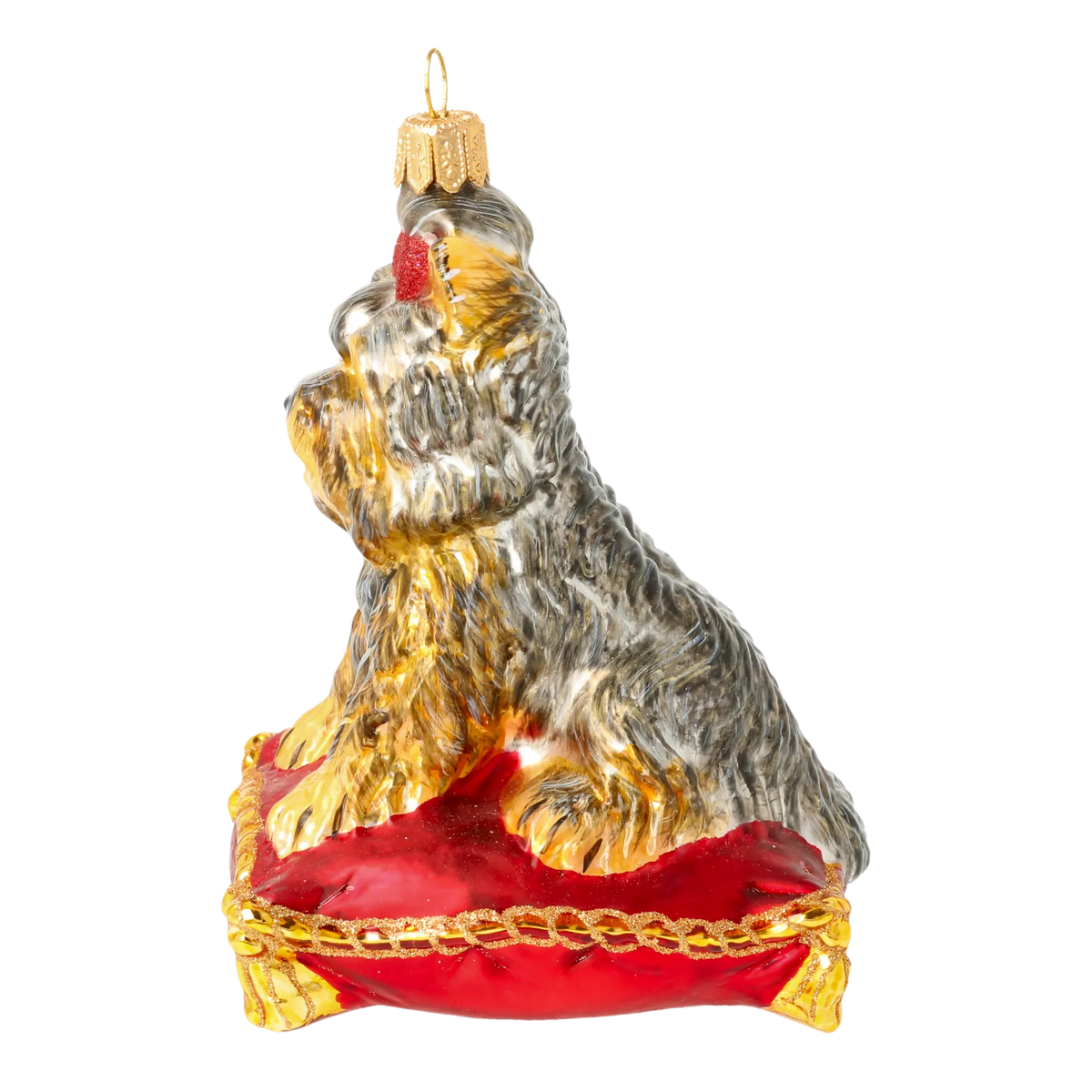 Noble Crimson Heir | Hand-Painted Glass Ornament | Blubom 2020-041
