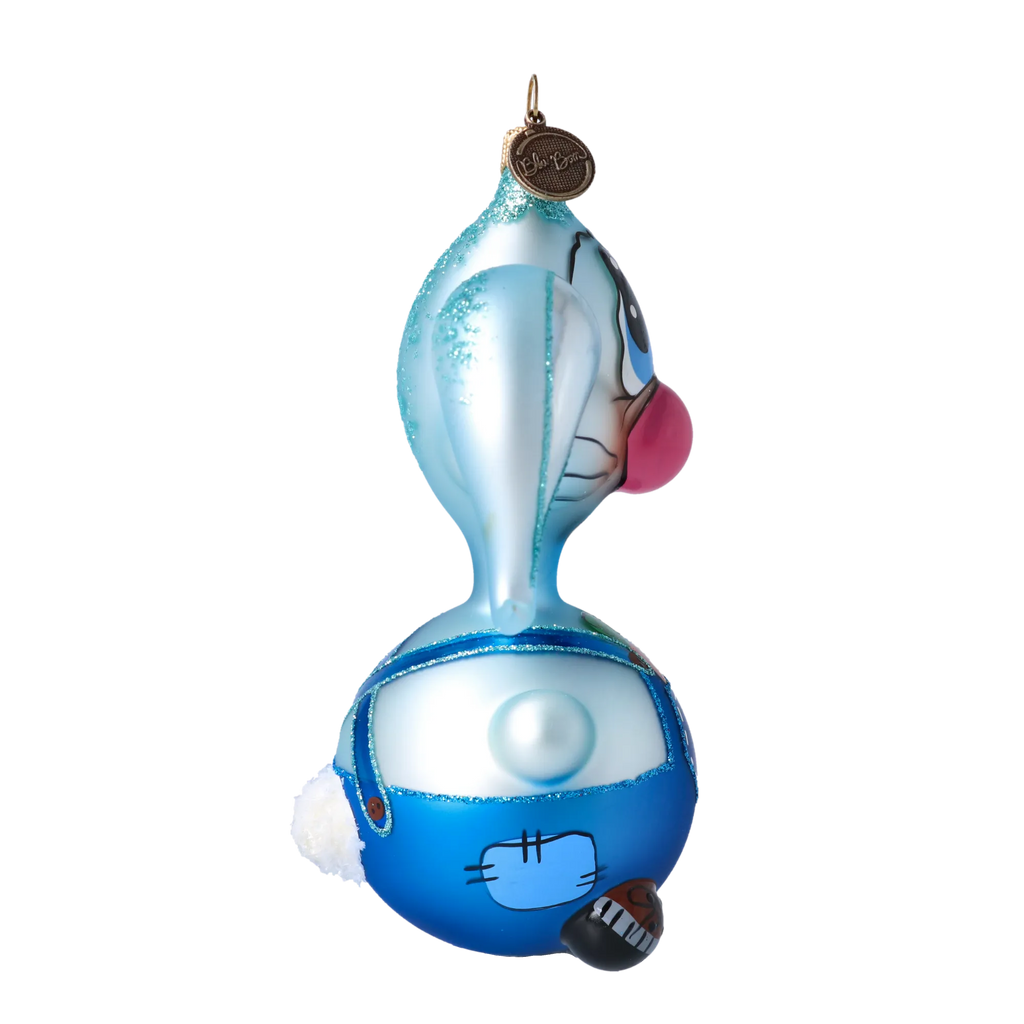 Wide Eyed Forager | Hand-Painted Glass Ornament | Blubom 2020-042