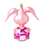 Startled Sweetheart | Hand-Painted Glass Ornament | Blubom 2020-043