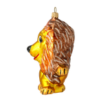 Noble Saffron Lion | Hand-Painted Glass Ornament | Blubom 2020-048