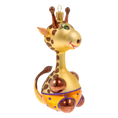 Load image into Gallery viewer, Giggly Giraffe Handmade Glass Christmas ornament. free blowing 2020-052
