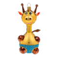 Load image into Gallery viewer, Golden Azure Giraffe Premium christmas glass ornament 2020-053
