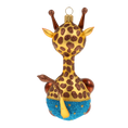 Load image into Gallery viewer, Golden Azure Giraffe Premium christmas glass ornament 2020-053
