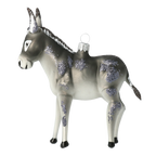 Steadfast Ash Burro | Hand-Painted Glass Ornament | Blubom 2020-055