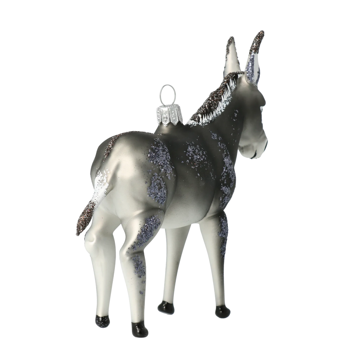 Steadfast Ash Burro | Hand-Painted Glass Ornament | Blubom 2020-055