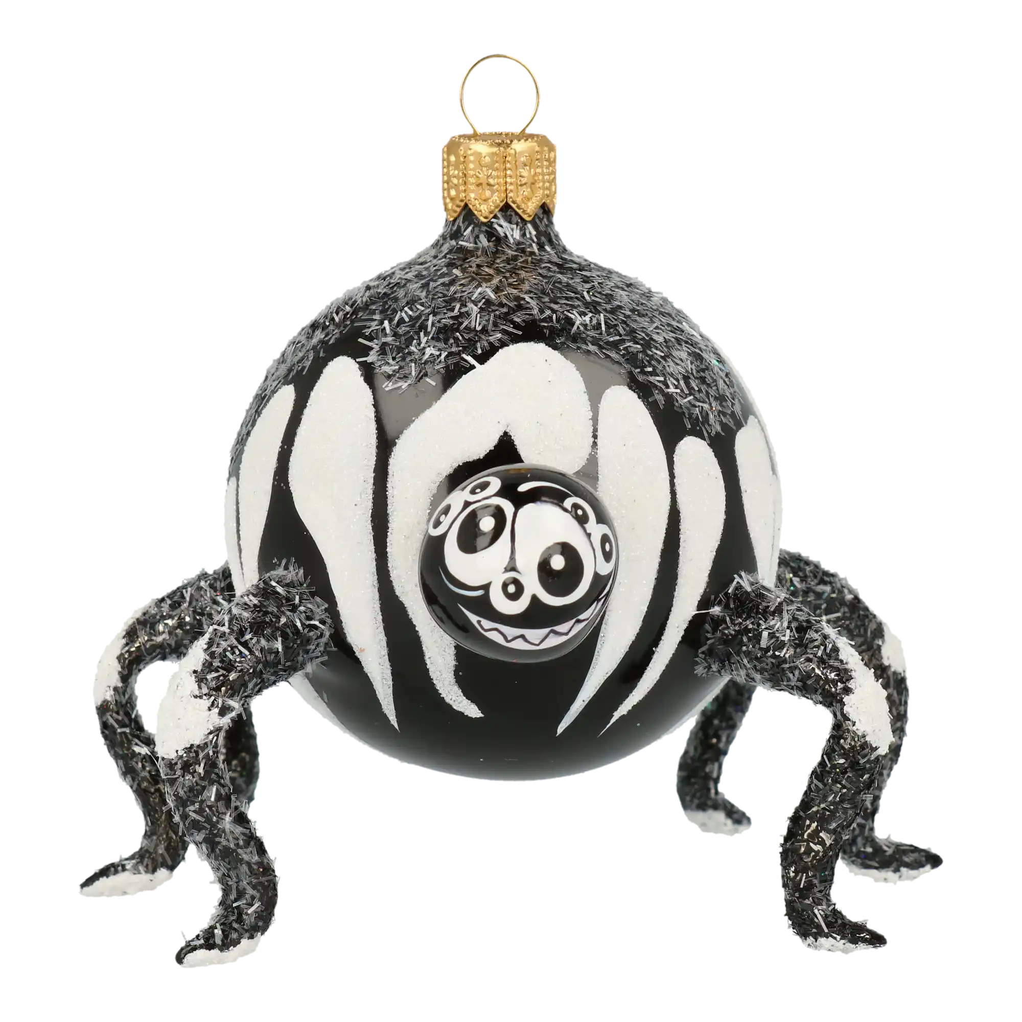 Web Creep Spider Halloween Spider Ornament Handmade Glass Christmas ornament